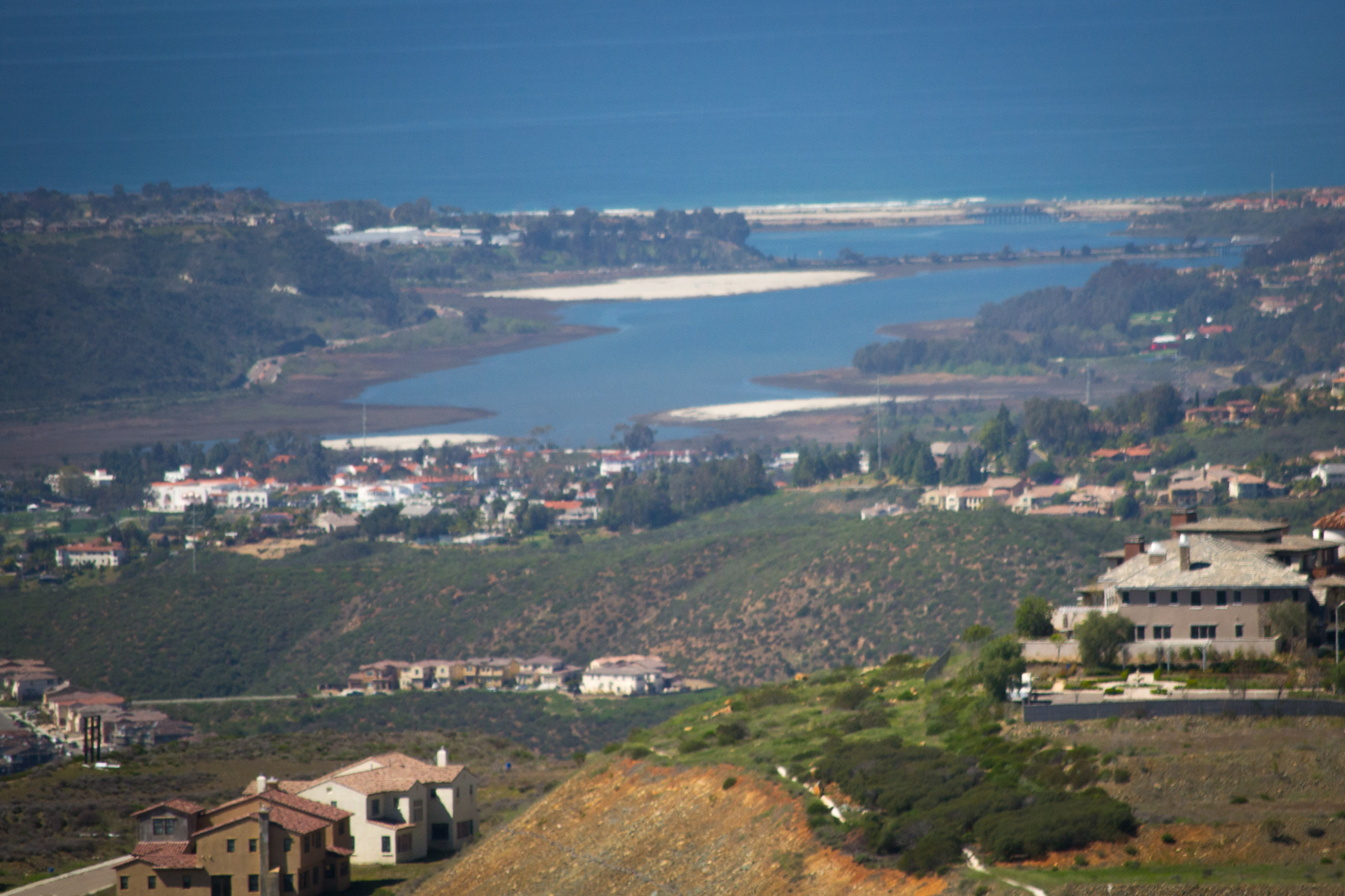 Batiquitos Lagoon and its surrounding coastal landscape